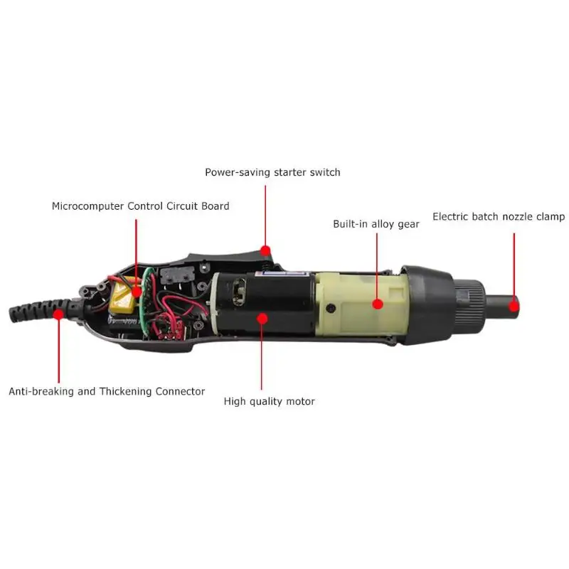 AC110-220V бесступенчатое регулирование с прямой вставкой электрическая отвертка Набор отверток для электроинструментов