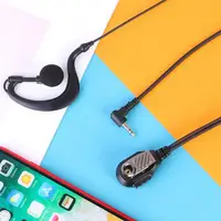 2.5mm/ 3.5mm 1Pin Ear Hook Earphone for Motorola ICOM YAESU Radio Walkie Talkie Earpiece with PTT Mic Walkie Talkie Accessories - Image 4