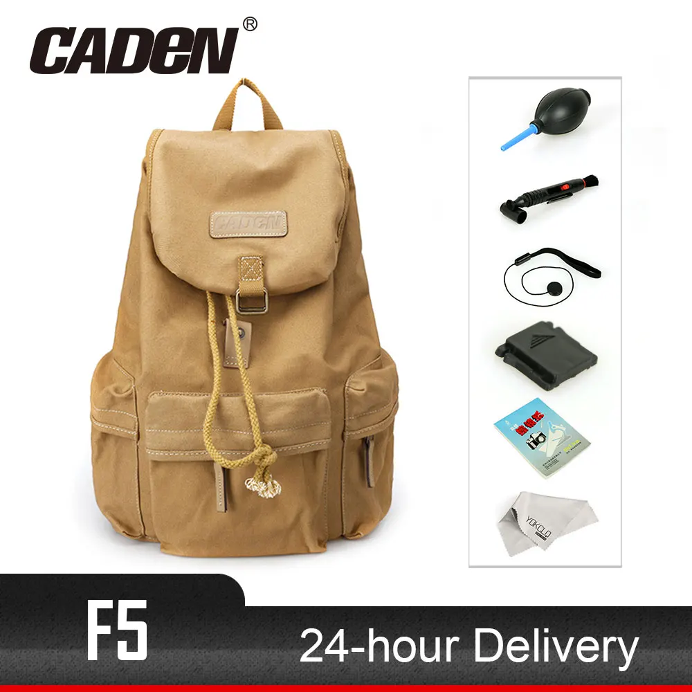 

Top CADeN F5 Digital DSLR Camera Bag Photography Backpack Waterproof Photo lens Canvas cases with rain cover for Canon Nikon