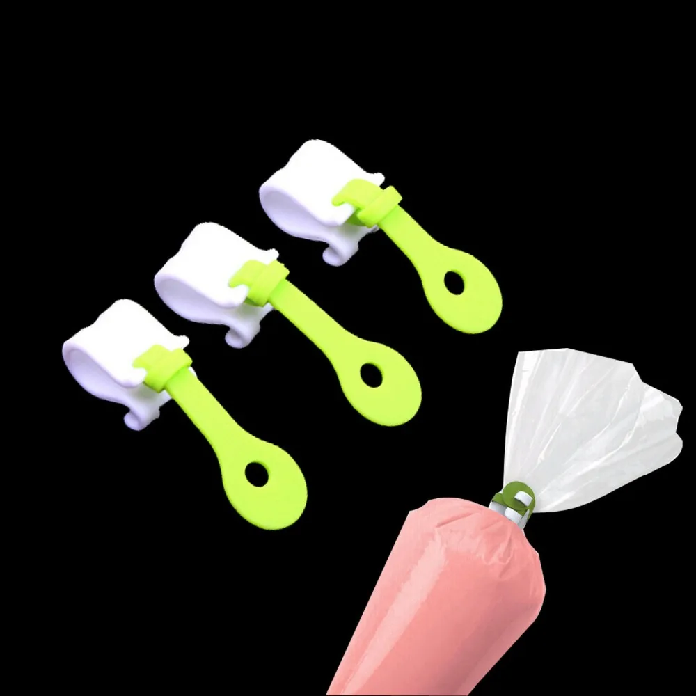 Buy 3PCS/Set Icing Bag Clips DIY Piping Decorating Bag