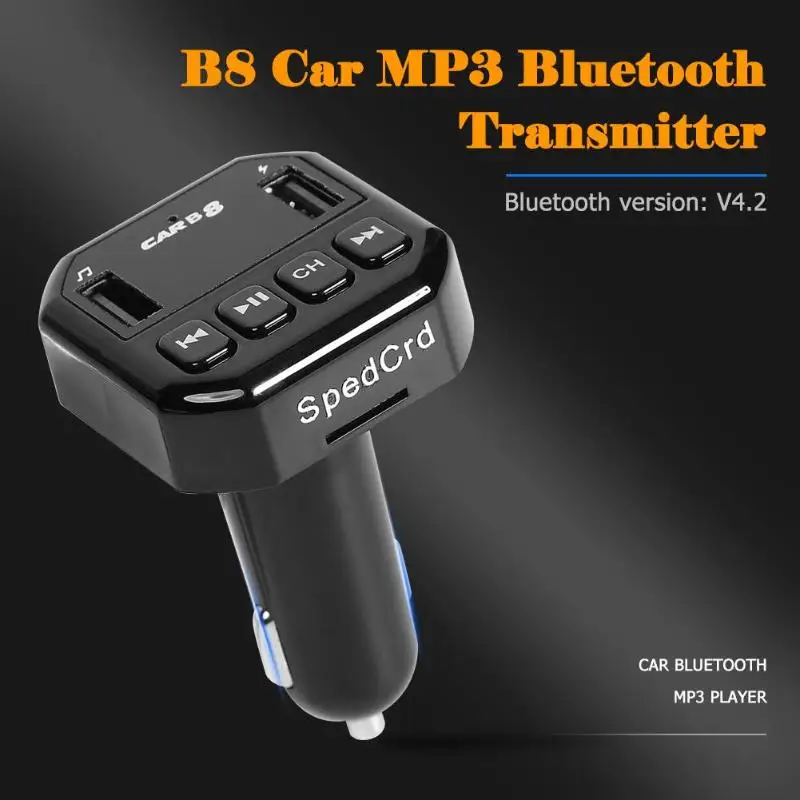 B8 автомобильный комплект громкой связи Bluetooth fm передатчик стерео MP3 плеер
