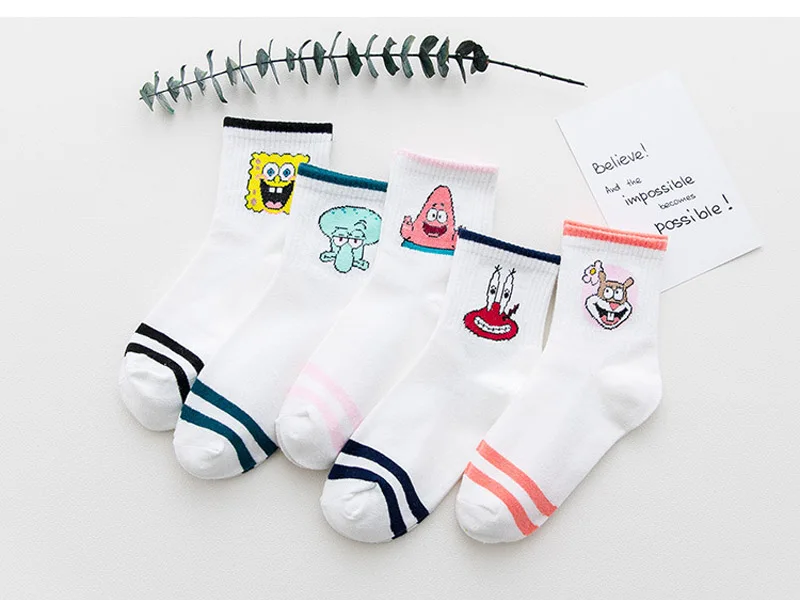 Хлопковые носки для женщин; милые короткие носки с героями мультфильмов; повседневные женские короткие носки с сердечками; домашние носки; 1 пара в упаковке
