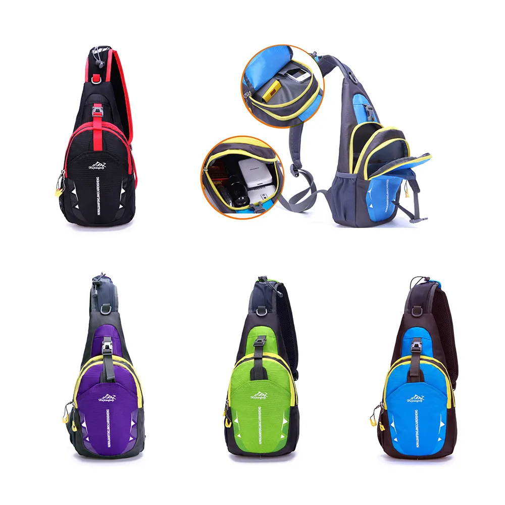 

Unisex Sports Running Waterproof Nylon Cross Body Shoulder Belt Chest Bag