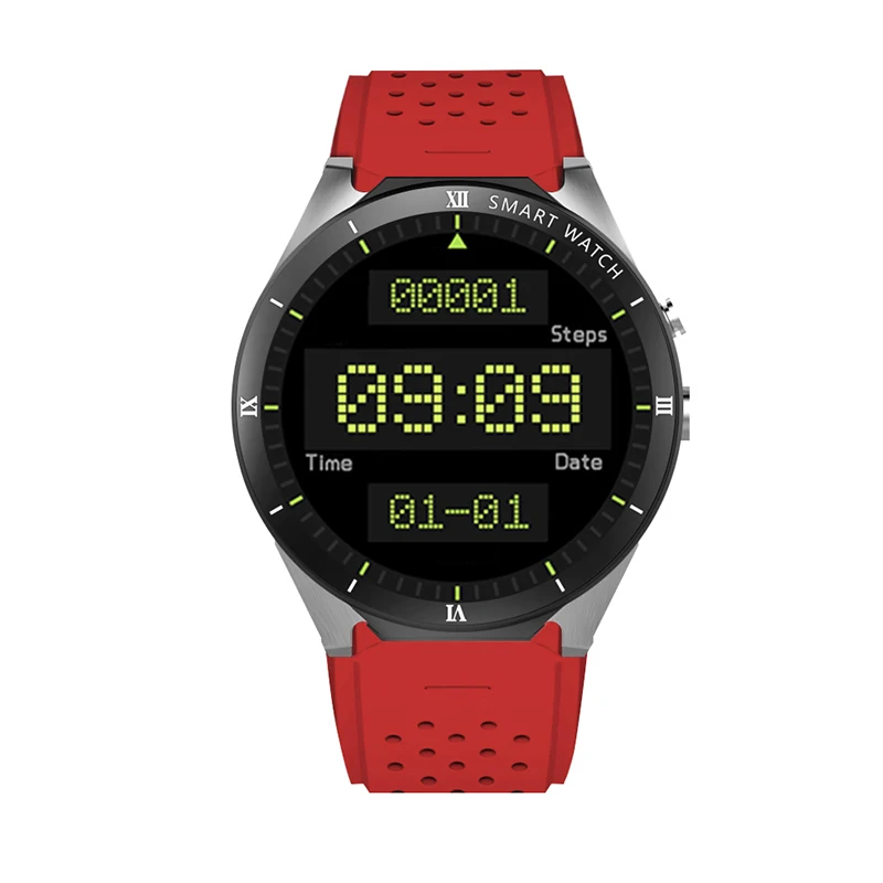 Kingwear 3g Смарт-часы KW88 pro Android 7,0 M TK6580 HeartRate WiFi gps Смарт-часы для samsung gear S3 HUAWEI Watch 2 I7 - Цвет: red