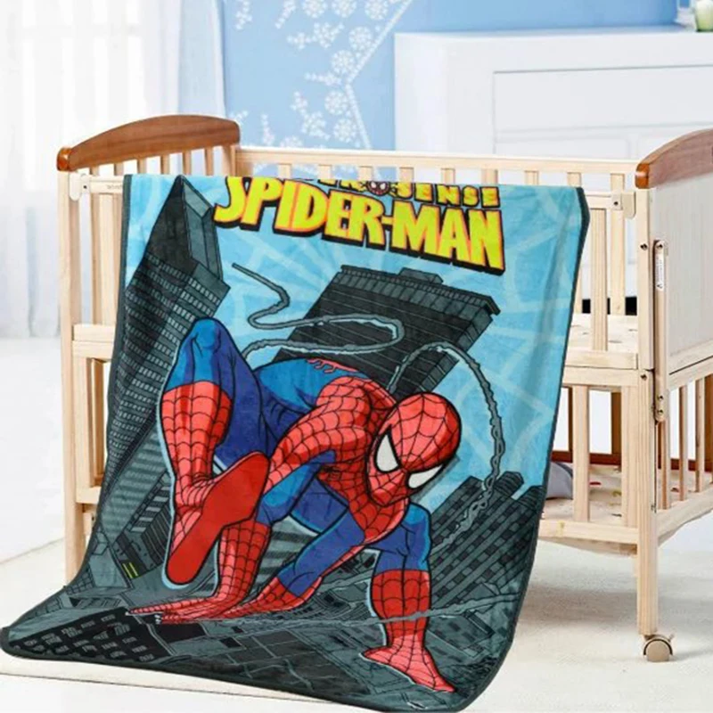 Hot Cartoon knitted Spide man blankets for children Baby Girl Boys paw patrol Blanket fabric100
