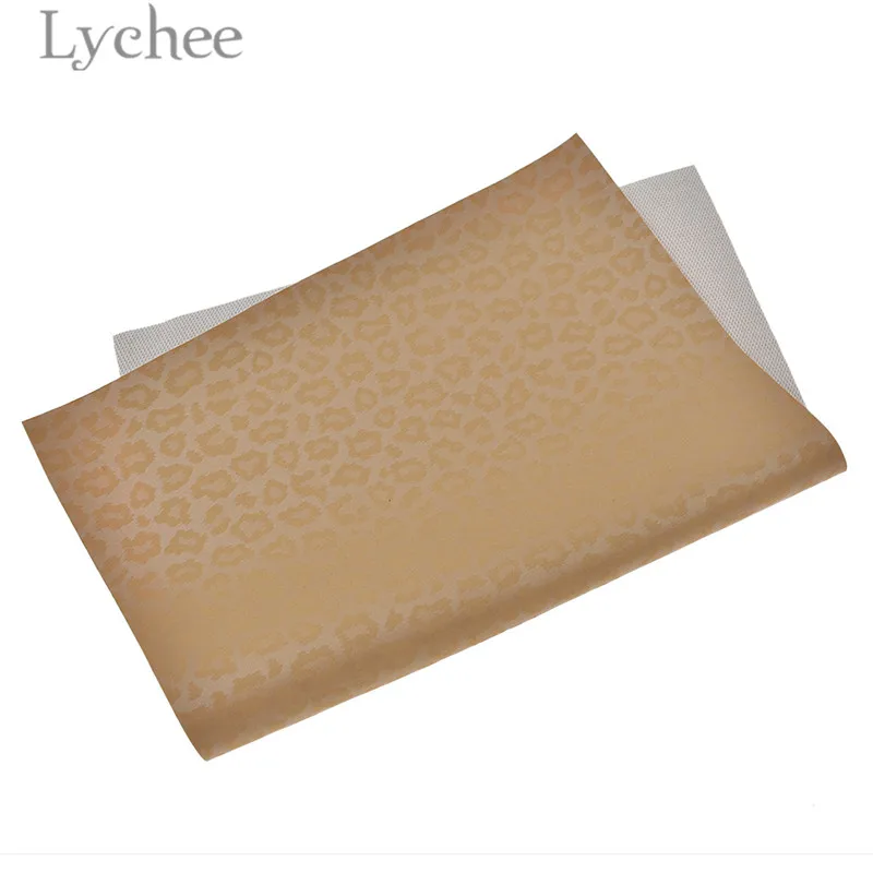 Lychee Life 29x21 см A4 леопардовая искусственная ПВХ кожаная ткань высокого качества Синтетическая Кожа DIY материал для сумок одежды