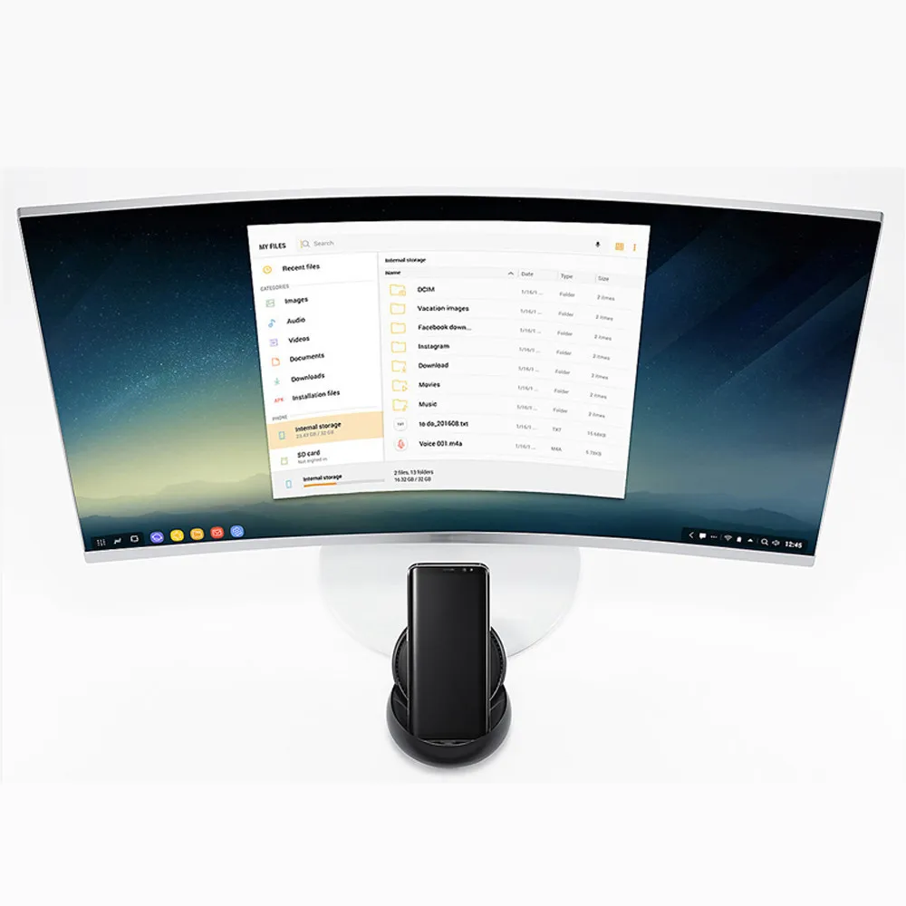 HDMI станция dex расширение для рабочего стола зарядной док-станции для samsung S9/S9 плюс телефон Беспроводной зарядного устройства док-станции# h