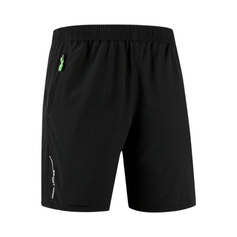 

Outdoor Men Women Running Shorts Training Soccer Tennis Workout Quick Dry Breathable Elastic Waist Sports Shorts With Zip Pocket