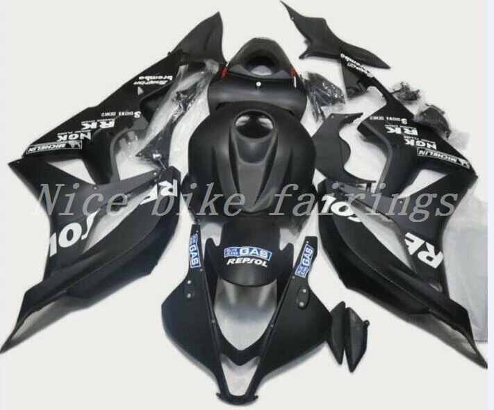 

3Gifts New Injection Mold Full Fairing kit Fit For Honda CBR600RR F5 2007 2008 07 08 600RR 600 ABS fairings custom black Repsol