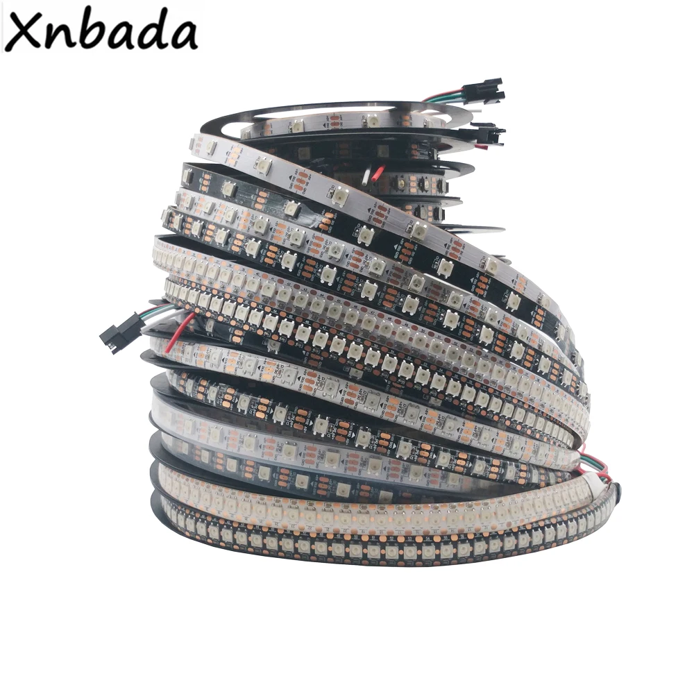 Светодиодная лента WS2812B WS2812 5 в постоянного тока 30/60/74/96/144 пикселей/светодиодов/м