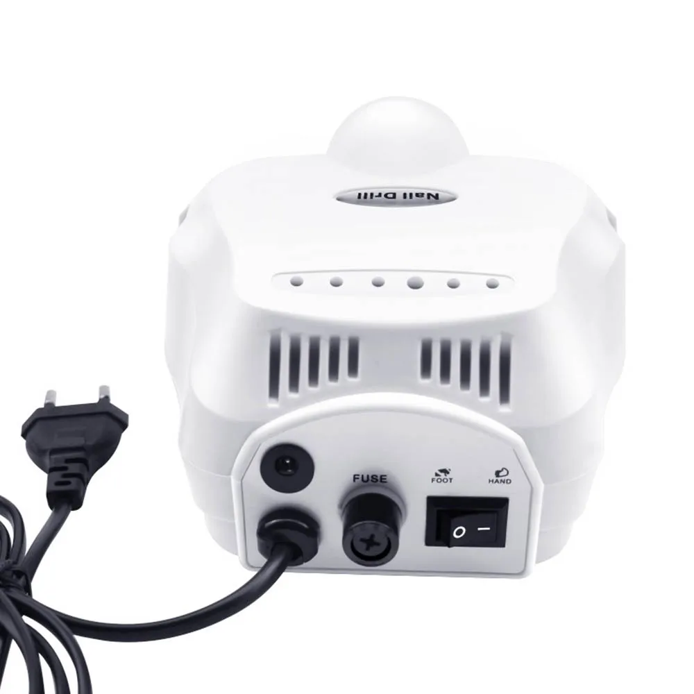 Najtaniej Elektryczna wiertła do paznokci akrylowe 20W 35000RPM pilnik do paznokci Manicure frezarka zestaw do pedicure ceramiczne kamienne wiertło do paznokci