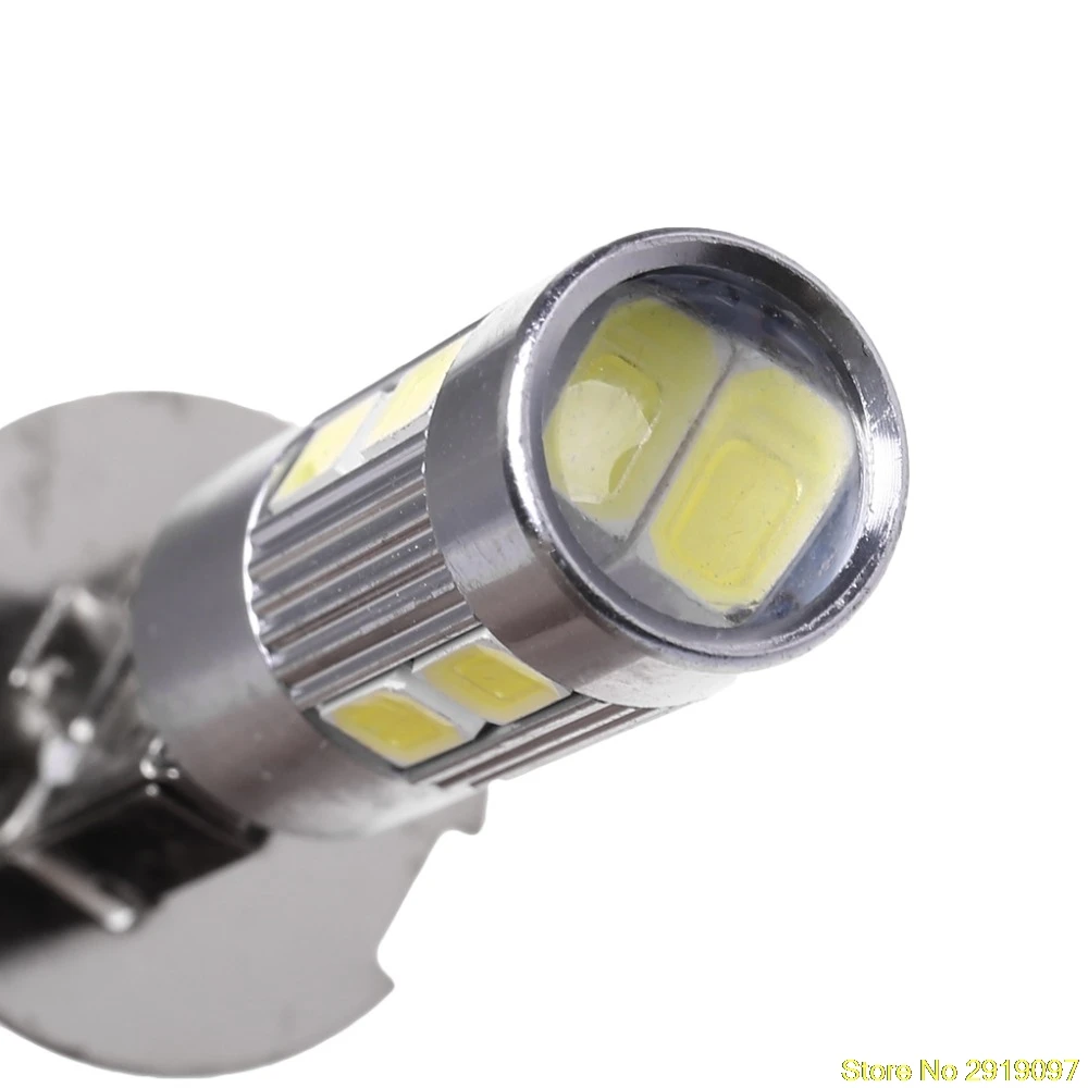 Алюминиевый H3 белый 10 светодиодный 5630 SMD противотуманный светодиодный фонарь для автомобиля задний Поворотный Светильник дальнего света