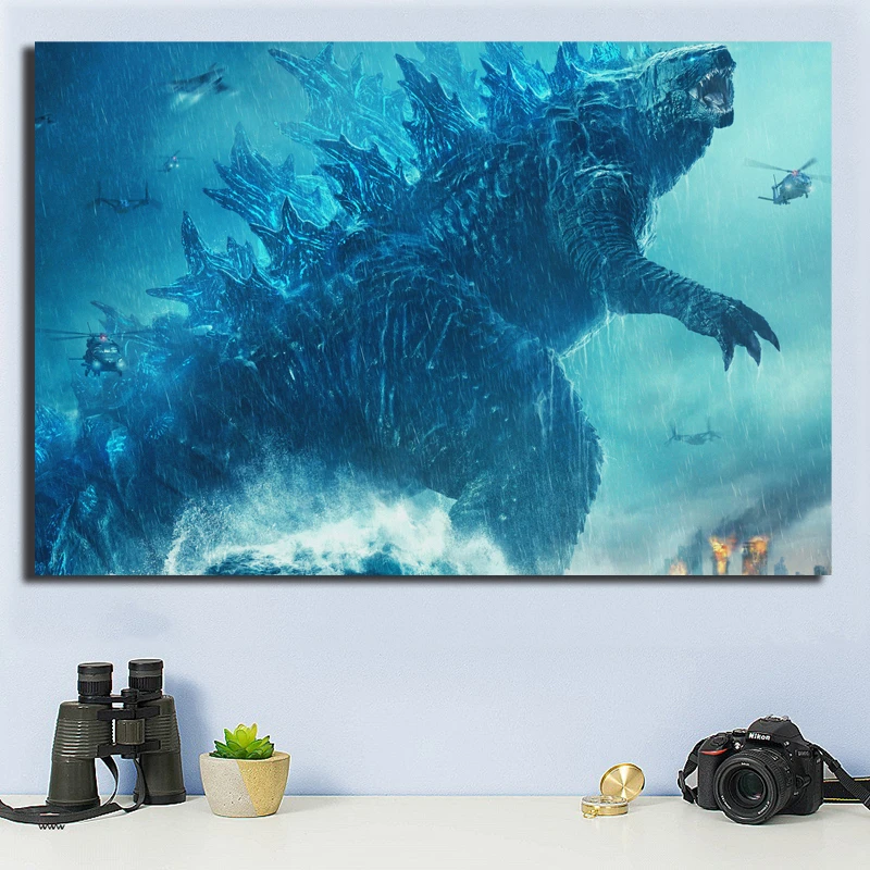 

Final Godzilla King of the Monsters Unleashes Movie Wall Art Poster Print Decoration Picture Boy Children Bedroom Decor