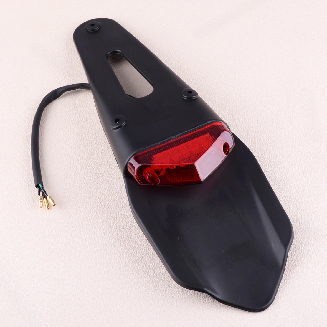 

DWCX 12V Universal ABS Motorcycle LED Rear Fender Tail Stop Brake Lamp Rear Lights for Enduro Dirt Bike