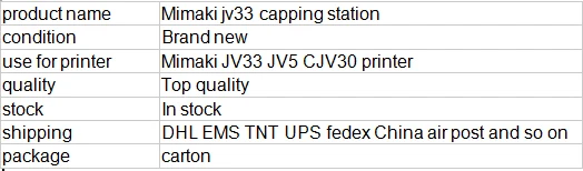 mimaki jv33 capping station