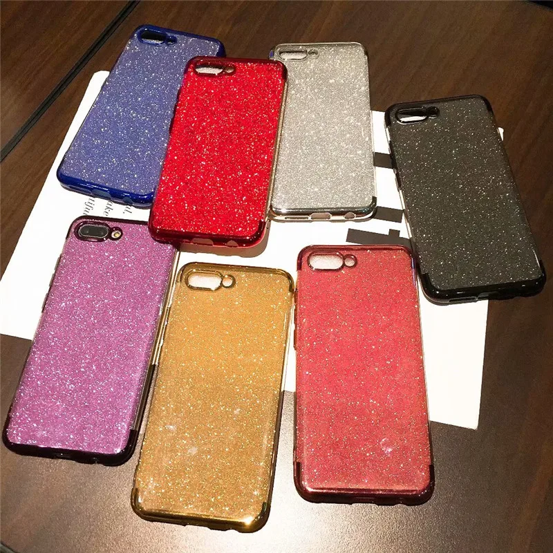 

Cases for Huawei P20 Lite Pro P10 Plus P8Lite 2017 P9 Honor 8 9 10 9Lite Cover Soft TPU Plating Bling Transparent Silicone Case