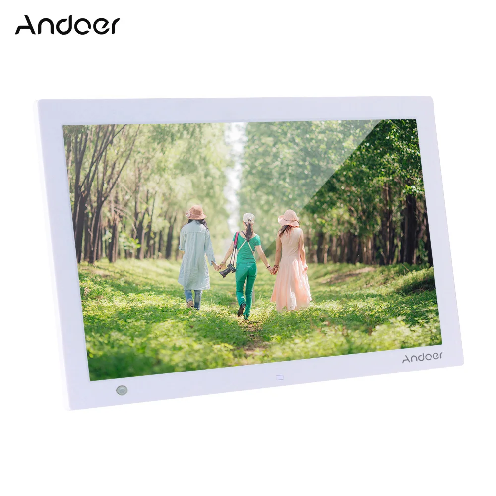 

Andoer Digital Photo Frame 15.4Inch 1280 * 800 HD Electronic Picture Album Video Music Player with Motion Sensor Scroll Subtitle