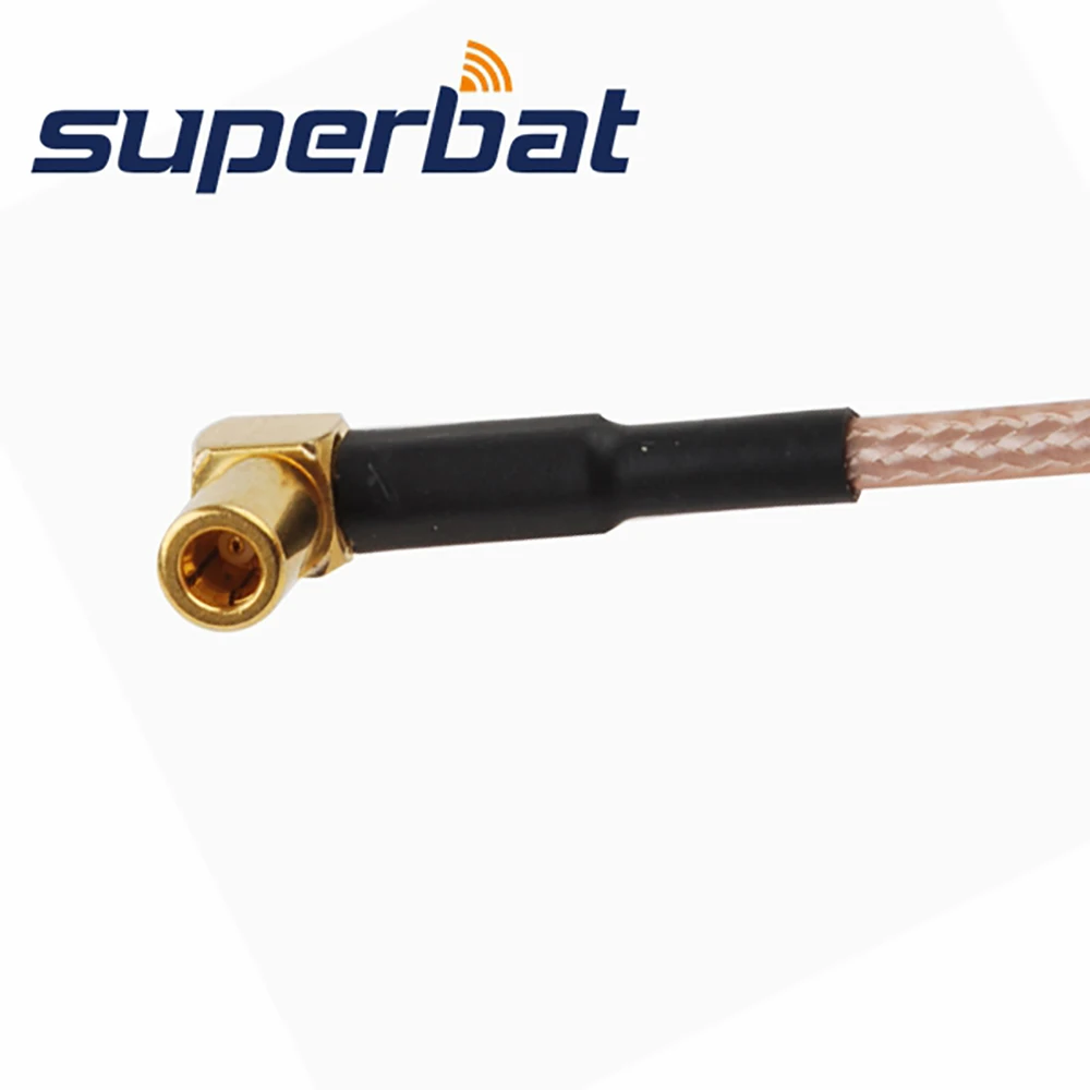Superbat 하이 리프트 SMA 여성-SSMB 남성 직각 점퍼 3.5mm 케이블 RG316 15cm 무선 연장 코드