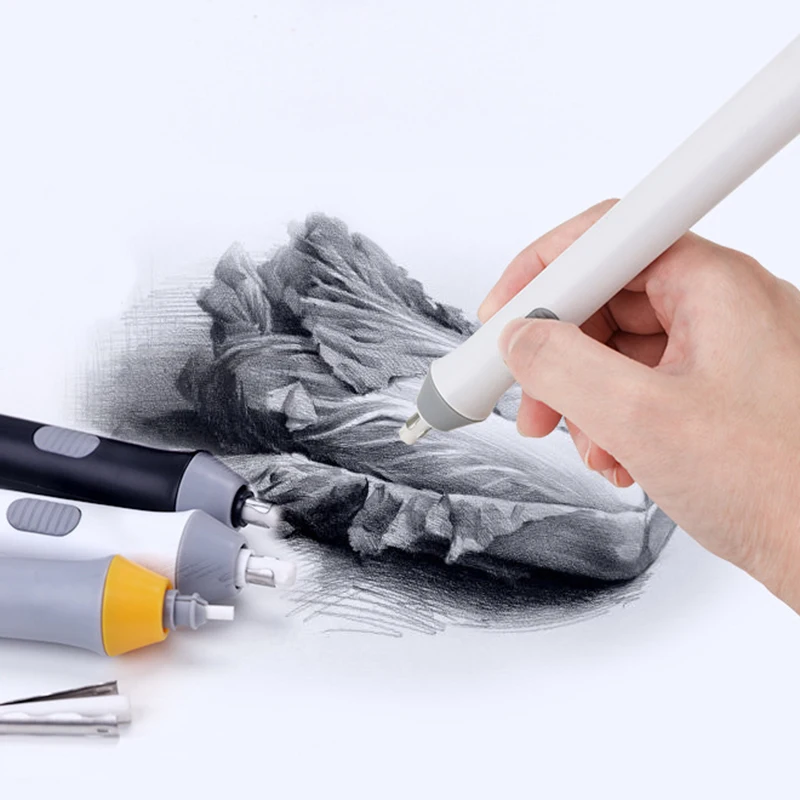 70PCS Mini Electric Eraser Electronic Rubber Kawaii Mechanical Pencil Erasers For School Kids Stationery Office Supplies