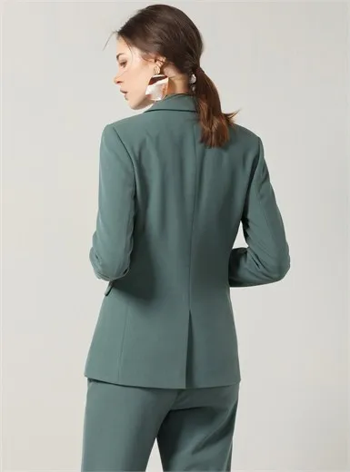 2018 New Elegant Ol Windworking Fashion Slim Long Sleeve One Button Professional Female Suit Female Jacket Blazer