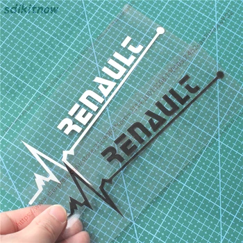 

1pc New 7x20cm Heart Car Sports Decal Sticker Styling Windows Door Decoration For Renault Megane 2 3 Scenic Laguna accessories