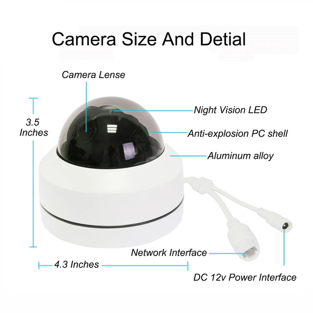 SSICON 2MP 2,5 дюймов Мини купольная IP камера PTZ 2,8-12 мм моторизованный Объектив Водонепроницаемый Открытый ONVIF видео наблюдения POE камера