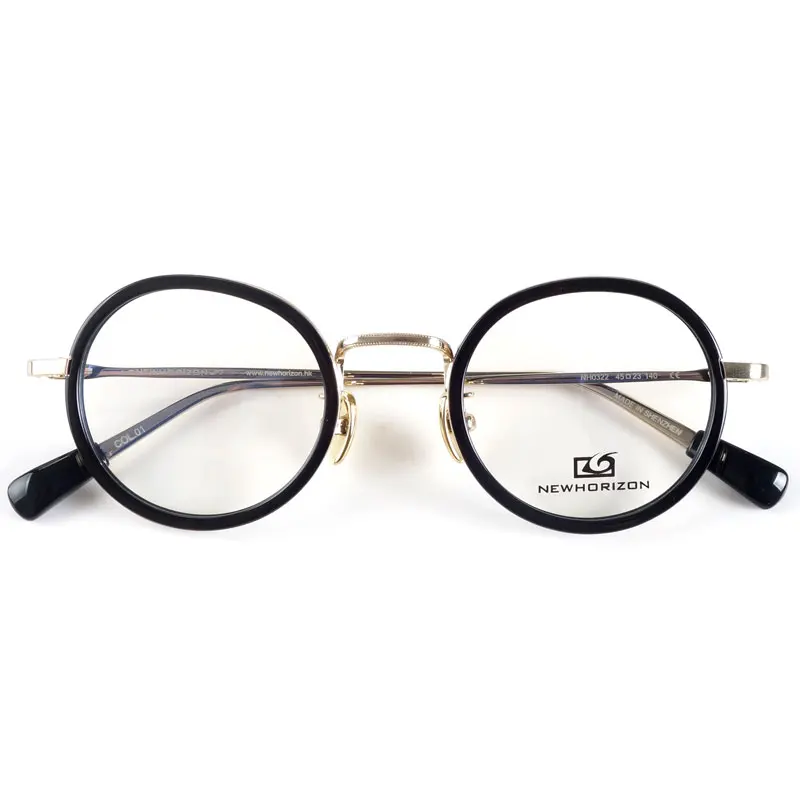 New York fashion vintage optical round eye glasses frame male female Retro Style myopia eyeglasses