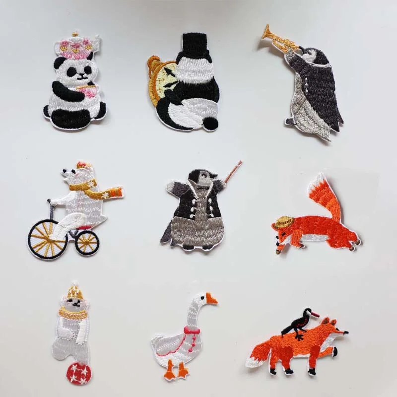 

1Pcs Animal Embroidery Patch Heat Transfers Iron On Sew On Patches for Clothing DIY Clothes Stickers Decorative Appliques 47212