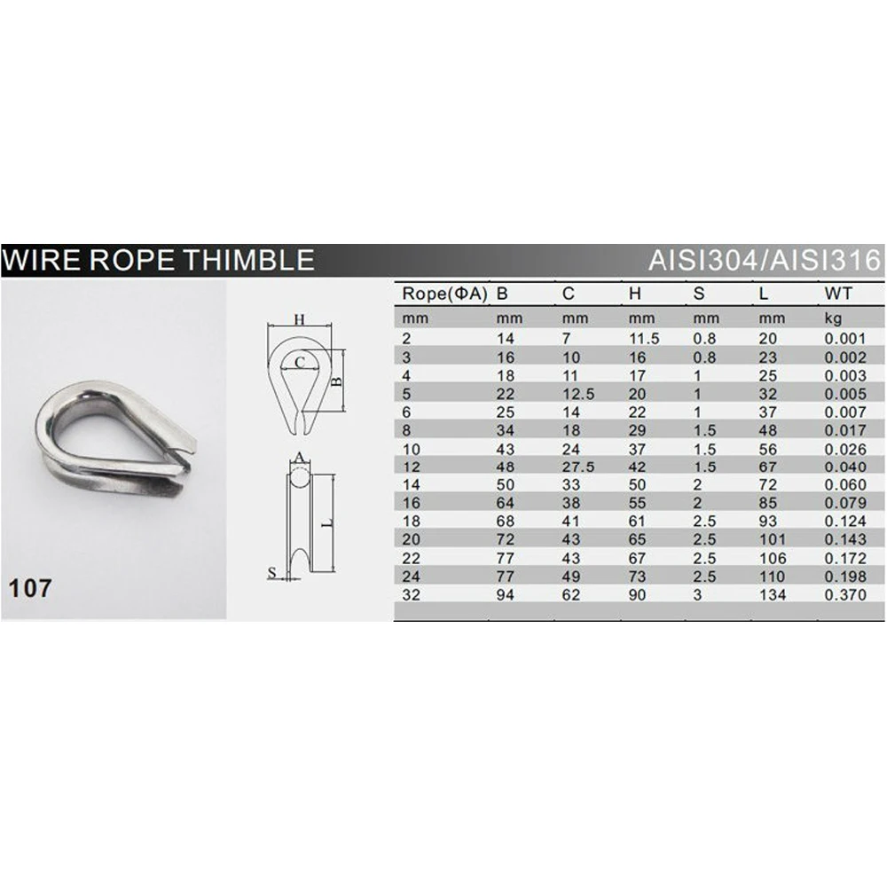 50Pcs-Silver-Tone-M4-304-Stainless-Steel-Galvanized-Wire-Cable-Rope-Thimble-Winch-Wire-Loop (4)