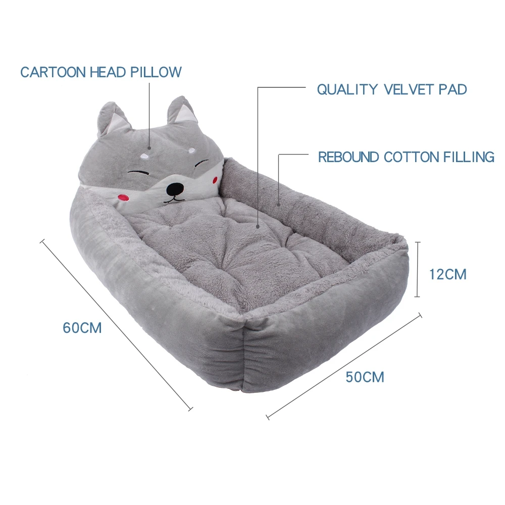 Pet Nest Soft And Washable Velvet Autumn And Winter Cute Cartoon Warm Dog Mattress High Quality Comfort More Choice Pet Supplies Pet Nest Soft And Washable Velvet Autumn And Winter Cute Cartoon Warm Dog Mattress High Quality Comfort More Choice Pet Supplies