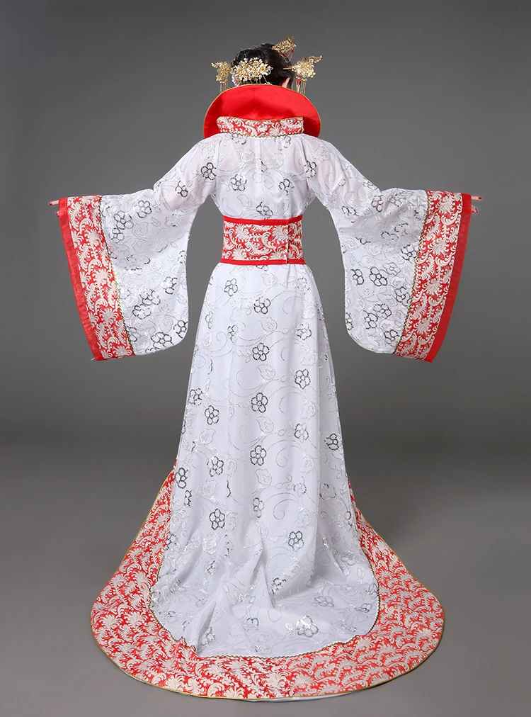 Роскошный костюм династии Тан Драг хвост наложницы Фея женский костюм сцена невесты Китайский Свадебный студийный тематический танец платье
