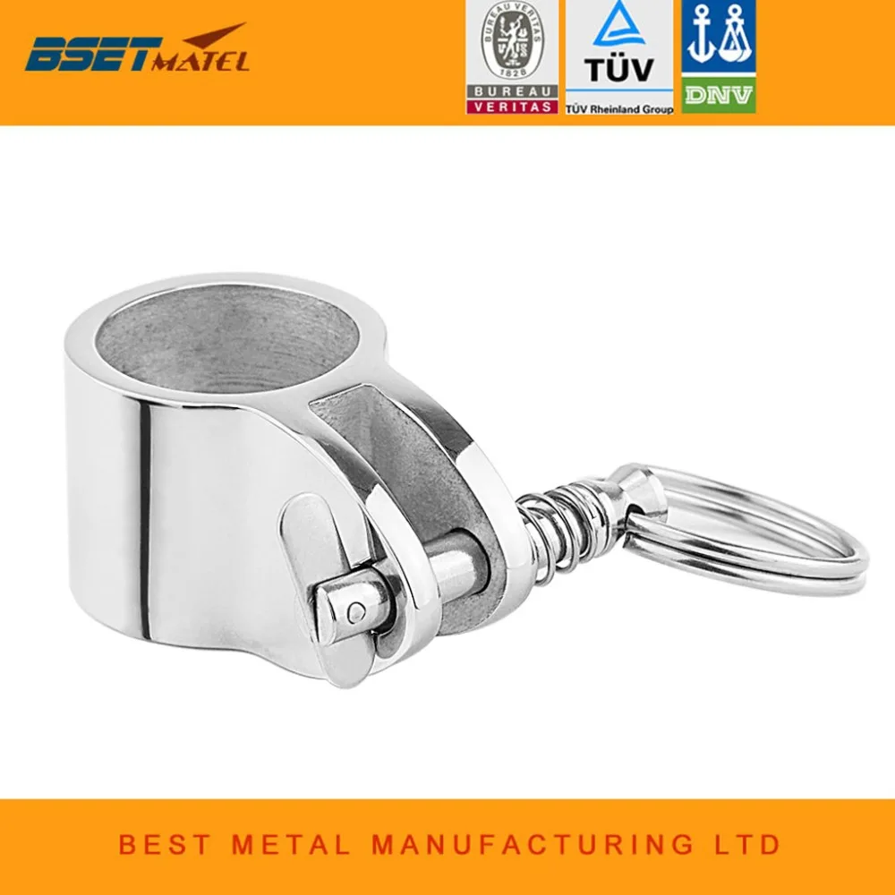 

Stainless Steel 316 Jaw Slide Clamp with Quick Release Pin 1 inch 25mm Bimini Top Hinged Slide Fitting Hardware Marine Boat