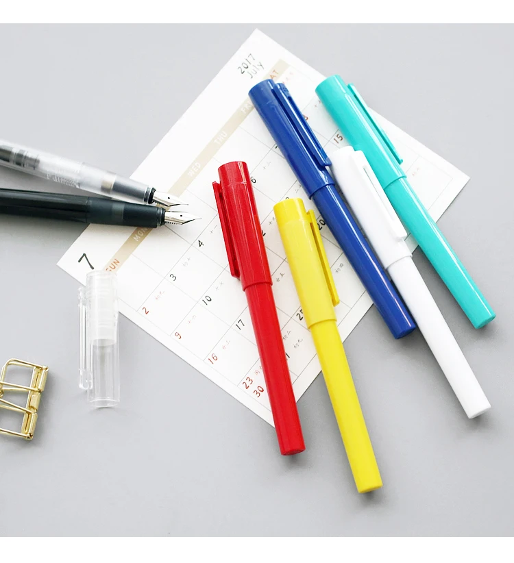 Модные канцелярские принадлежности KACO SKY EF/F перьевая ручка 0,38 мм 0,5 мм прозрачные/конфетные/металлические цветные чернильные ручки с коробкой