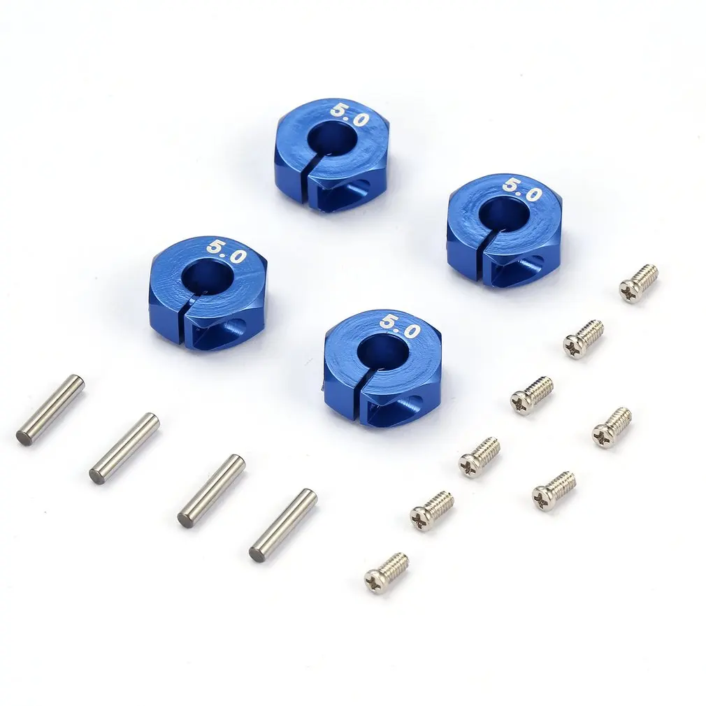 

RC HSP HPI Aluminum Wheel Hub Hexagonal Adapter 5.0 Wheel Hex 12mm Drive With Pins For 1/10 Tamiya Car Model Toys Hobby RC Parts