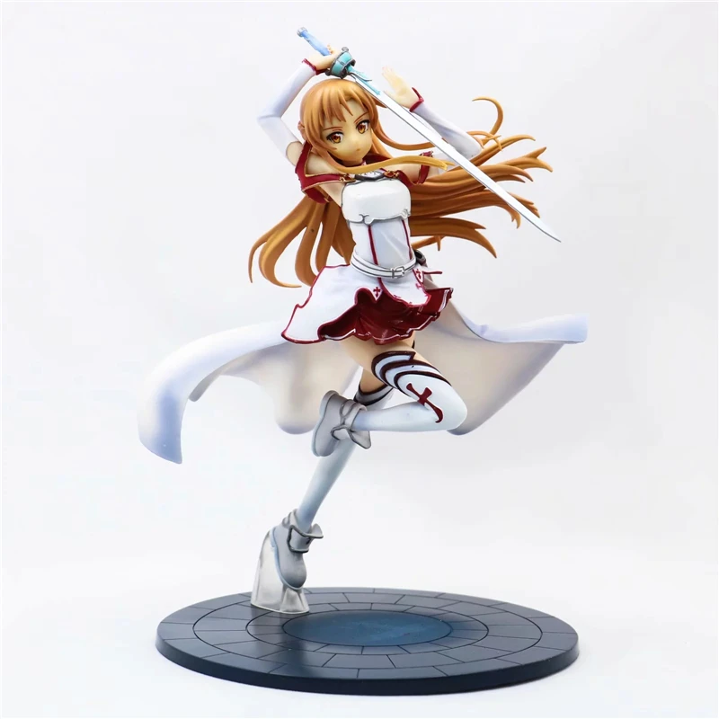Аниме Sword Art Online SAO Yuuki Asuna Knights of the Blood Ver. 1/8 Масштаб Окрашенные ПВХ Фигурки
