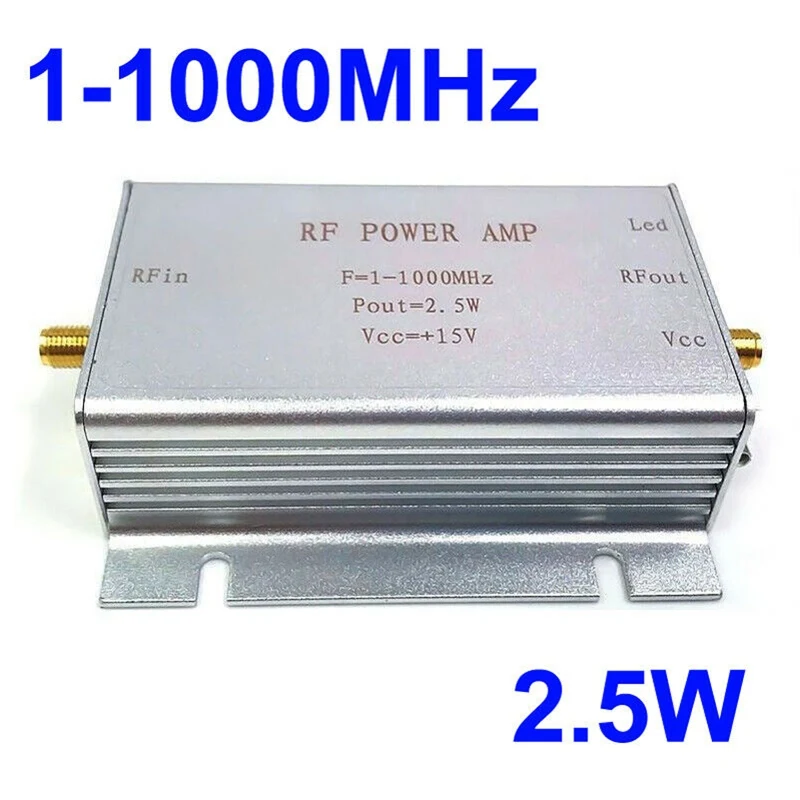 1-1000 МГц 2,5 Вт HF VHF UHF FM передатчик RF усилитель мощности Практичный Прочный усилитель для радиолюбителей