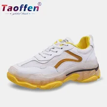 Taoffen/белые кроссовки ярких цветов для прогулок и отдыха для молодых девушек; милая Подростковая повседневная обувь; женская прогулочная обувь; Размеры 35-39