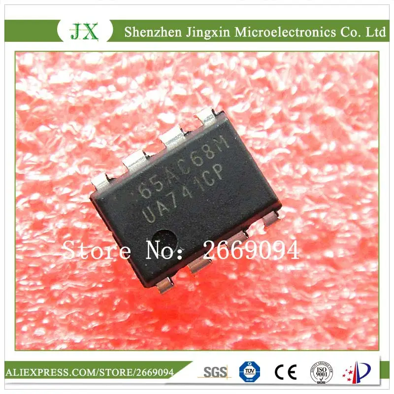 

100pcs DIP8 IC UA741CN UA741CP UA741 OP Amp LM741 741 Best quality