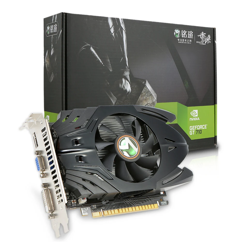 MAXSUN GeForce GT710 Power Hammer Plus 2G Gaming Video