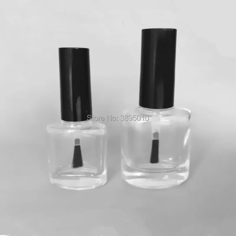 

Прозрачный стеклянный лак для ногтей 10 мл, 15 мл, бутылка для ногтей, пустая с крышкой, щетка, косметическая упаковка, бутылка для ногтей F294