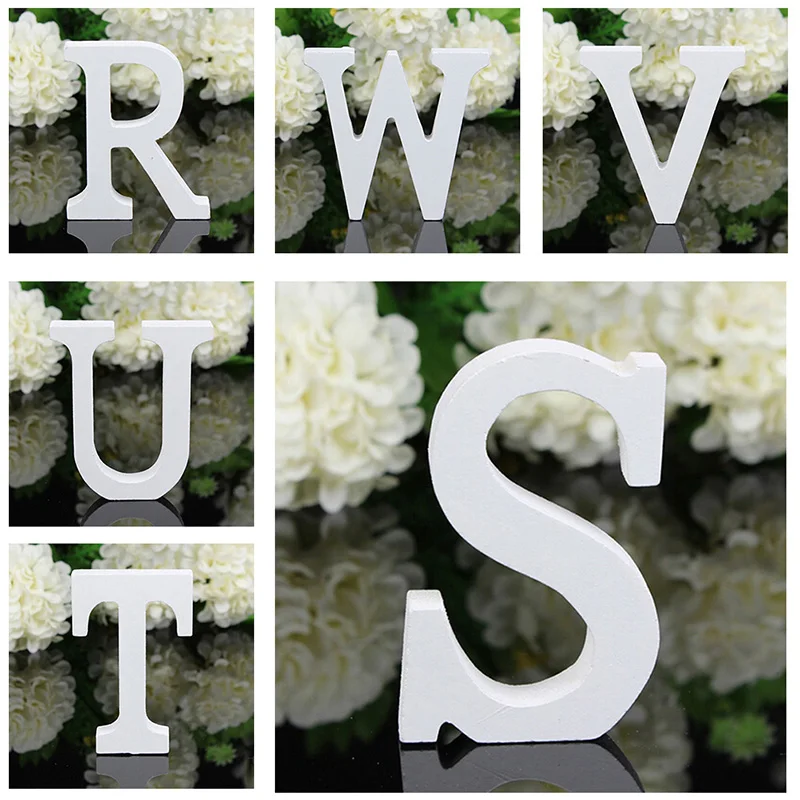 

A-Z Wooden Wood Letters Alphabet Word Free Standing Wedding Party Home Decor