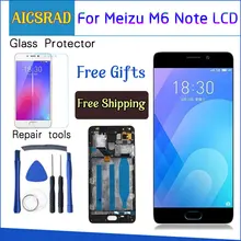 AICSRAD для Meizu M6 Note, сенсорный экран, дигитайзер+ ЖК-дисплей для Meizu Note 6, 5,5 дюймов, мобильный телефон, черный, белый цвет