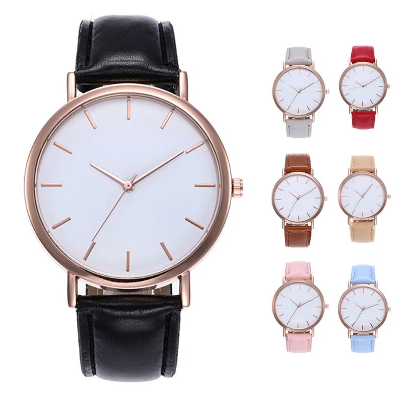 

Women Watches Leather Stap Quartz Watch 2019 New Fashion Simple Casual Dress Ladies Wristwatch Relojes Mujer Relogio Feminino