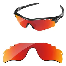 Поликарбонат-огненные красные зеркальные Сменные линзы для RadarLock Path солнцезащитные очки с отверстиями рамка для защиты 100% UVA и UVB