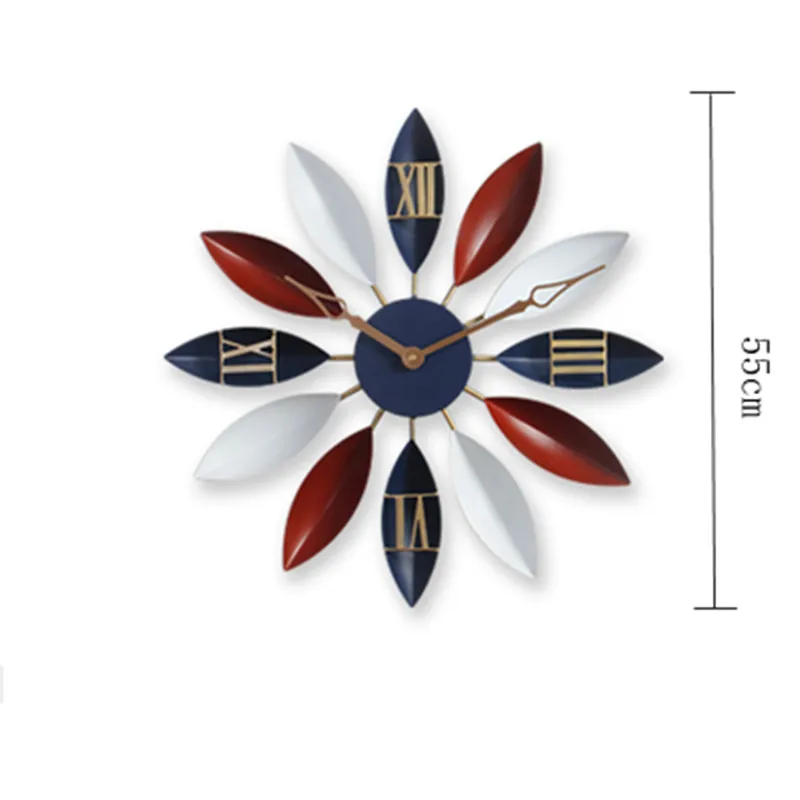 Скандинавские электронные часы римские цифры настенные часы детская спальня Средиземноморский Прованс тишина лодка лист настенные часы x2117
