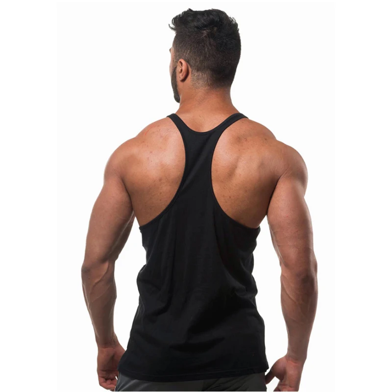 Fitness Tank Top Men Gym Clothing Stringer (7)