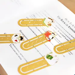 Милый Кот Семья Бумага Закладка Винтаж металлическая, для книги творческий подарок для детей японский Канцелярские и школьные