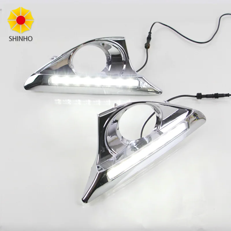 

White Yellow 8led Car LED Daytime Running Light DRL Daylight Fog Lamp Headlight Kit For Toyota Camry 2011 2012 2013 2014