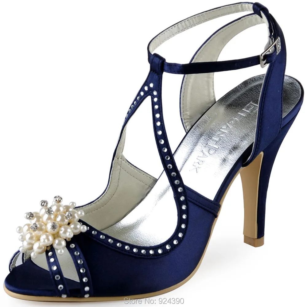 chaussures mariage bleu marine