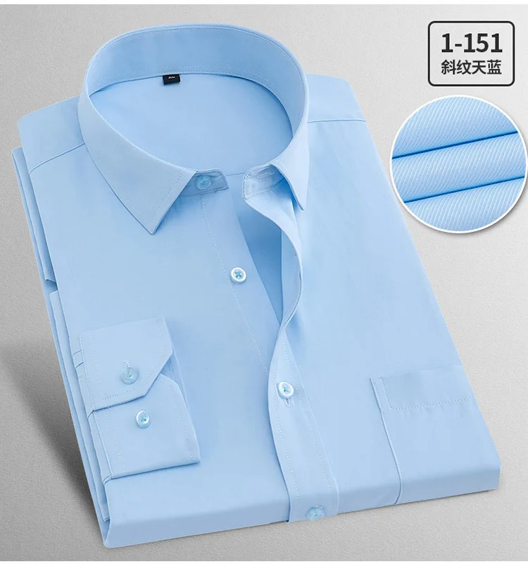 6XL 7XL 8XL 9XL мужская синяя рубашка с длинными рукавами и лацканами 10XL 11XL 12XL 13XL 14XL деловая Повседневная офисная Профессиональная 8 цветов